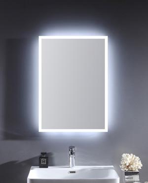 Rahmenloser Wandspiegel mit LED-Beleuchtung